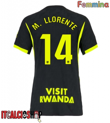 Atletico Madrid Marcos Llorente #14 Seconda Maglia Femmina 2026-27 Manica Corta